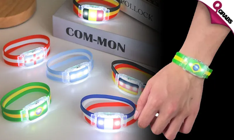 LED Silicone Flag Bracelets!